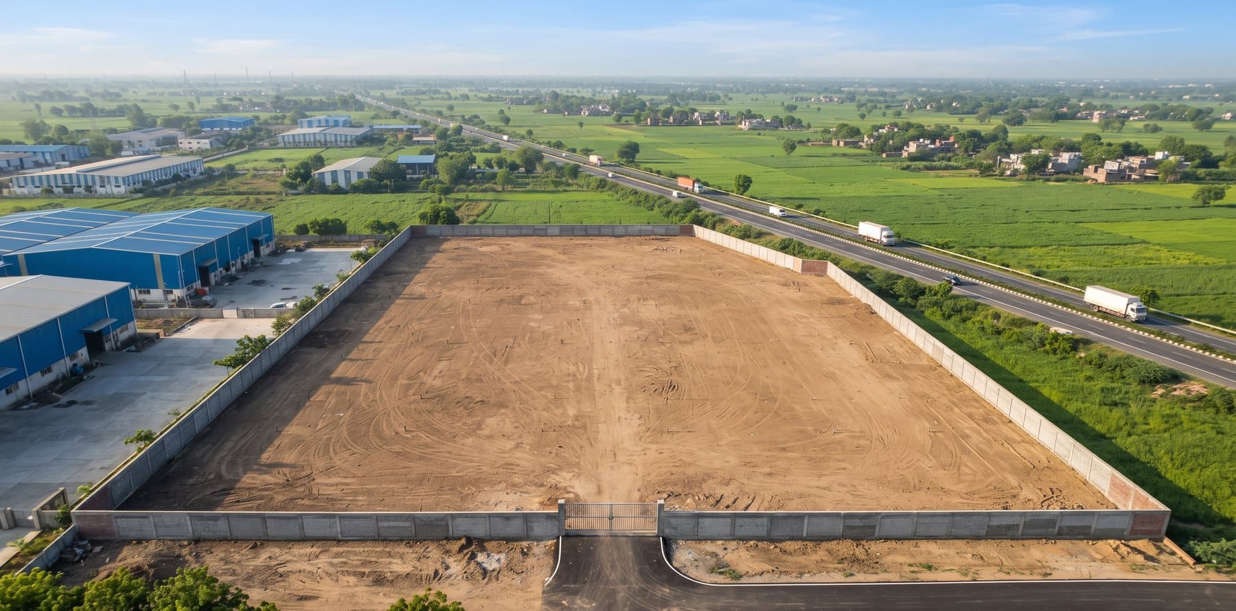 Built-to-suit warehouse on 5 acres, Barhi